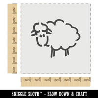 Sheep Doodle Wall Cookie DIY Craft Reusable Stencil