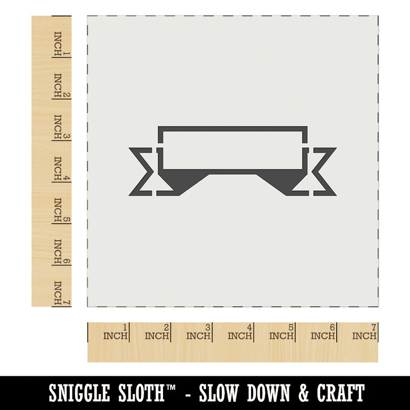 Banner Outline Wall Cookie DIY Craft Reusable Stencil