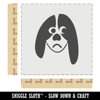 Bored Basset Hound Face Wall Cookie DIY Craft Reusable Stencil