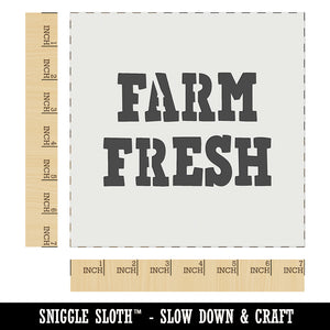 Farm Fresh Fun Text Wall Cookie DIY Craft Reusable Stencil