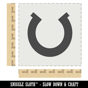 Horseshoe Lucky Solid Wall Cookie DIY Craft Reusable Stencil