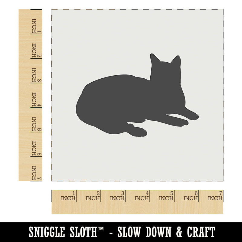 Lazy Cat Wall Cookie DIY Craft Reusable Stencil