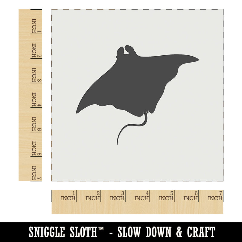 Manta Ray Solid Wall Cookie DIY Craft Reusable Stencil