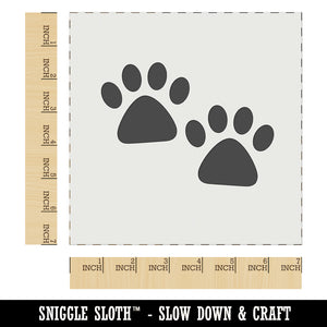 Paw Prints Pair Dog Cat Wall Cookie DIY Craft Reusable Stencil