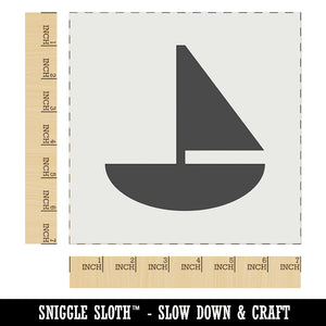 Sail Boat Solid Wall Cookie DIY Craft Reusable Stencil