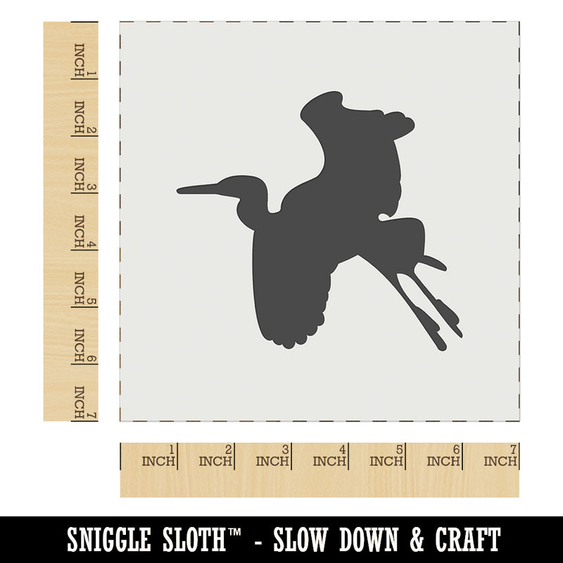 Stork Flying Solid Wall Cookie DIY Craft Reusable Stencil