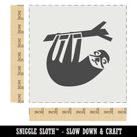 Sweet Sloth Hanging from Tree Wall Cookie DIY Craft Reusable Stencil