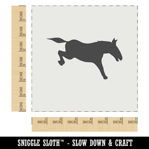 Donkey Kicking Solid Wall Cookie DIY Craft Reusable Stencil