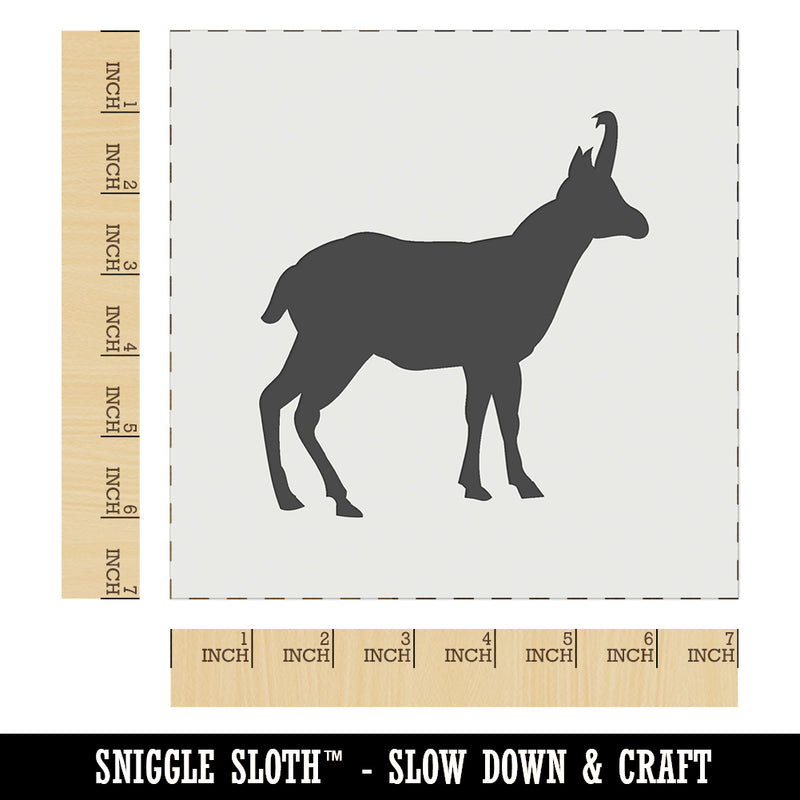 Goat Right Facing Solid Wall Cookie DIY Craft Reusable Stencil