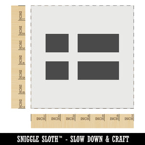 Sweden Flag Wall Cookie DIY Craft Reusable Stencil