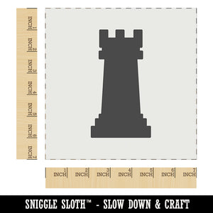 Chess Rook Piece Wall Cookie DIY Craft Reusable Stencil