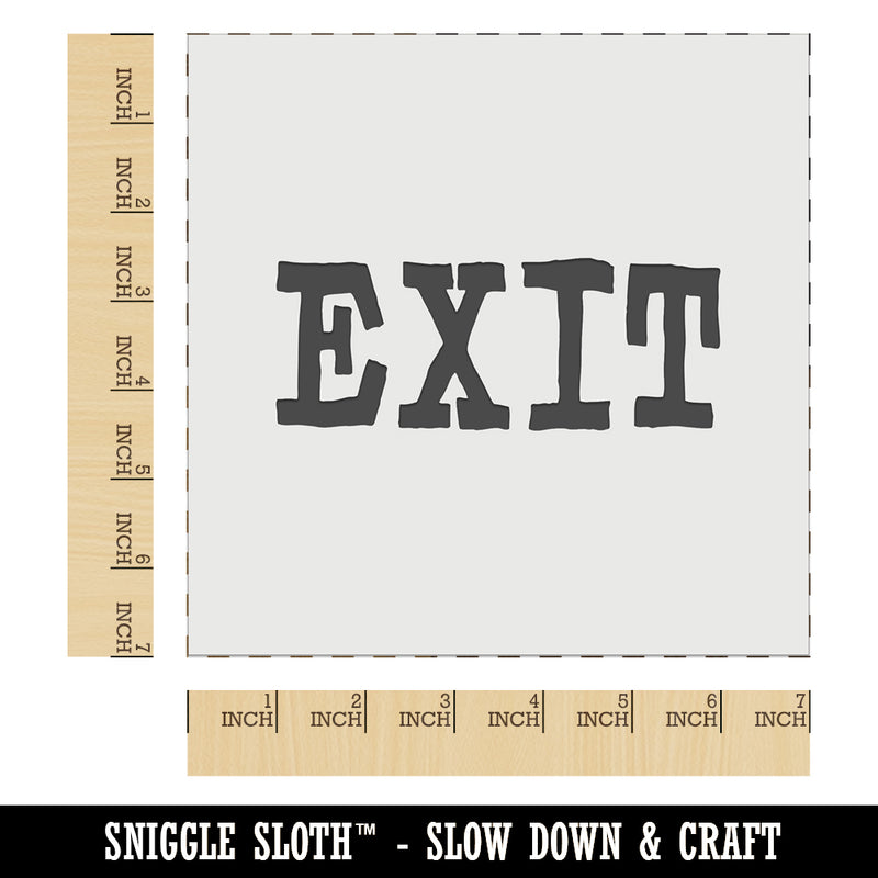 Exit Fun Text Wall Cookie DIY Craft Reusable Stencil