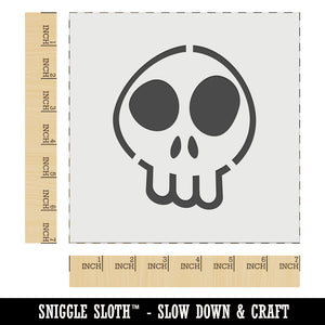 Fun Skull Wall Cookie DIY Craft Reusable Stencil