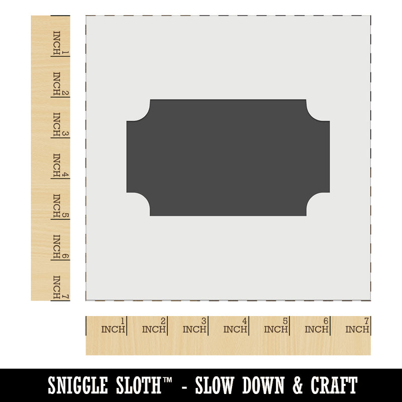 Movie Theater Raffle Ticket Solid Wall Cookie DIY Craft Reusable Stencil