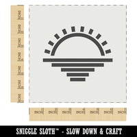 Sunset Over Water Wall Cookie DIY Craft Reusable Stencil