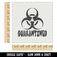 Quarantined Biohazard Symbol Wall Cookie DIY Craft Reusable Stencil