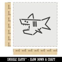 Shark Doodle Wall Cookie DIY Craft Reusable Stencil