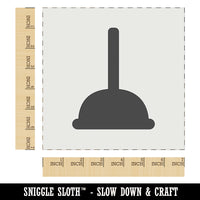 Toilet Plunger Plumbing Icon Solid Wall Cookie DIY Craft Reusable Stencil