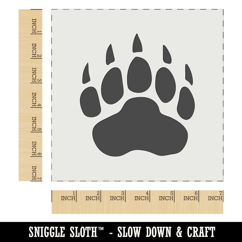 Grizzly Bear Claw Paw Wall Cookie DIY Craft Reusable Stencil