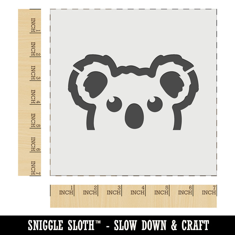 Peeking Koala Wall Cookie DIY Craft Reusable Stencil