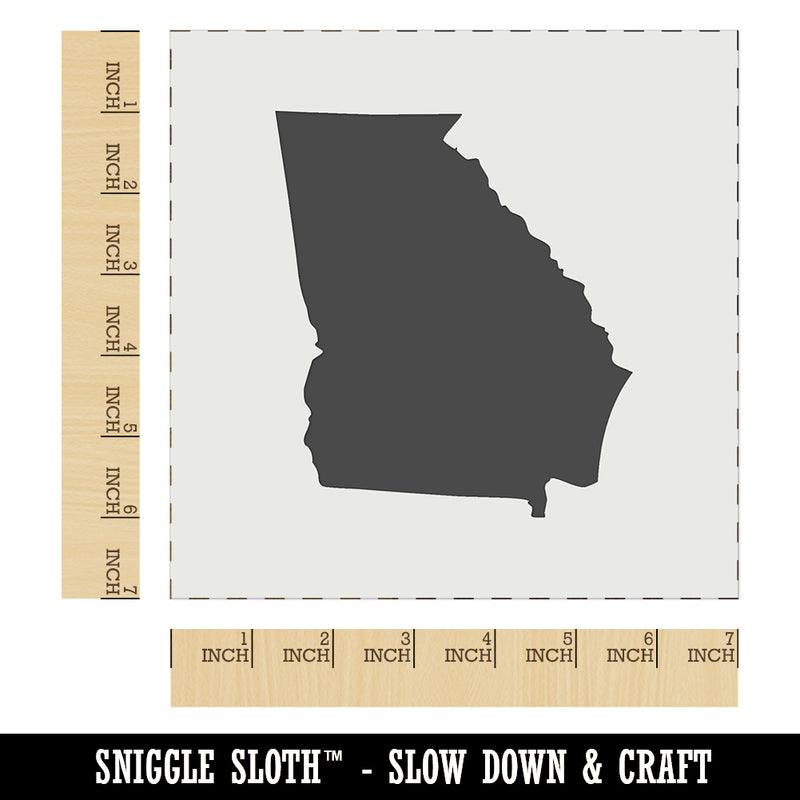 Georgia State Silhouette Wall Cookie DIY Craft Reusable Stencil