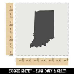 Indiana State Silhouette Wall Cookie DIY Craft Reusable Stencil