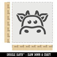 Peeking Cow Wall Cookie DIY Craft Reusable Stencil