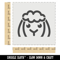 Peeking Sheep Wall Cookie DIY Craft Reusable Stencil