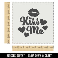 Kiss Me Lips Wall Cookie DIY Craft Reusable Stencil