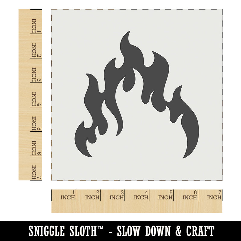 Fire Flame Burning Wall Cookie DIY Craft Reusable Stencil