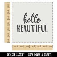 Hello Beautiful Fun Text Wall Cookie DIY Craft Reusable Stencil