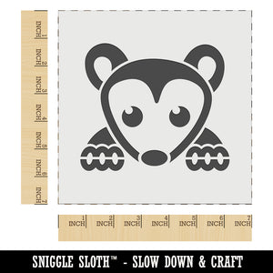 Peeking Possum Opossum Wall Cookie DIY Craft Reusable Stencil