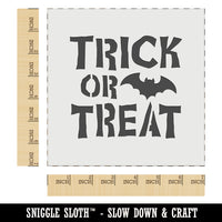 Trick or Treat with Bat Halloween Wall Cookie DIY Craft Reusable Stencil