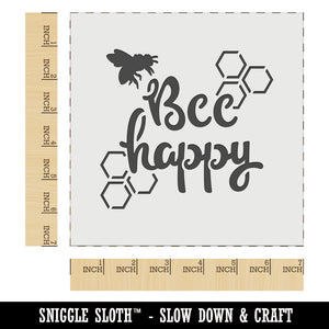 Bee Be Happy Honeycomb Wall Cookie DIY Craft Reusable Stencil