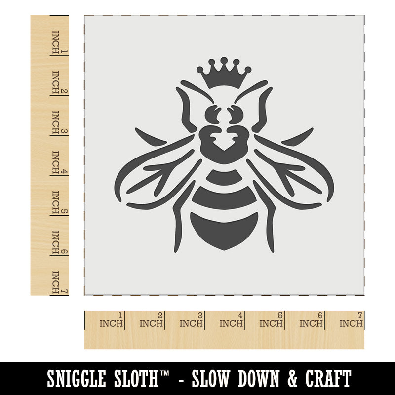 Queen Bee with Crown Honey Hive Wall Cookie DIY Craft Reusable Stencil