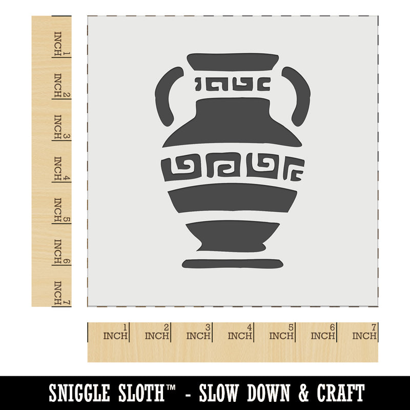 Ancient Greek Pottery Vase Wall Cookie DIY Craft Reusable Stencil