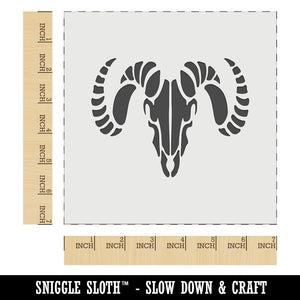 Ram Skull with Curved Horns Wall Cookie DIY Craft Reusable Stencil