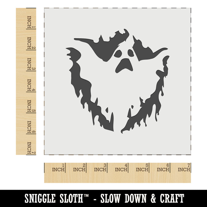 Spooky Ghost Creepy Halloween Spirit Wall Cookie DIY Craft Reusable Stencil