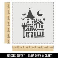Spooky Haunted House Mansion Horror Halloween Wall Cookie DIY Craft Reusable Stencil