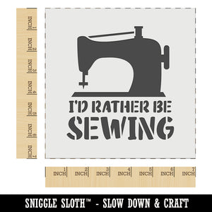 I'd Rather Be Sewing Wall Cookie DIY Craft Reusable Stencil