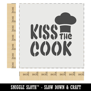 Kiss the Cook Cooking Chef Wall Cookie DIY Craft Reusable Stencil