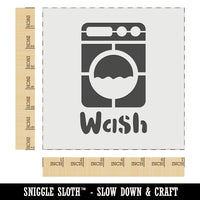 Laundry Wash Washing Machine Wall Cookie DIY Craft Reusable Stencil