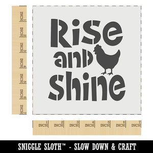 Rise and Shine Rooster Wall Cookie DIY Craft Reusable Stencil