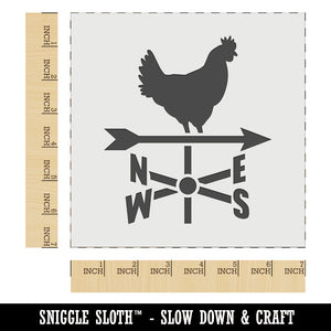 Rooster Weathervane North South West East Wall Cookie DIY Craft Reusable Stencil