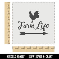 Farm Life Rooster Arrow Weathervane Wall Cookie DIY Craft Reusable Stencil