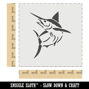 Jumping Marlin Fish Wall Cookie DIY Craft Reusable Stencil