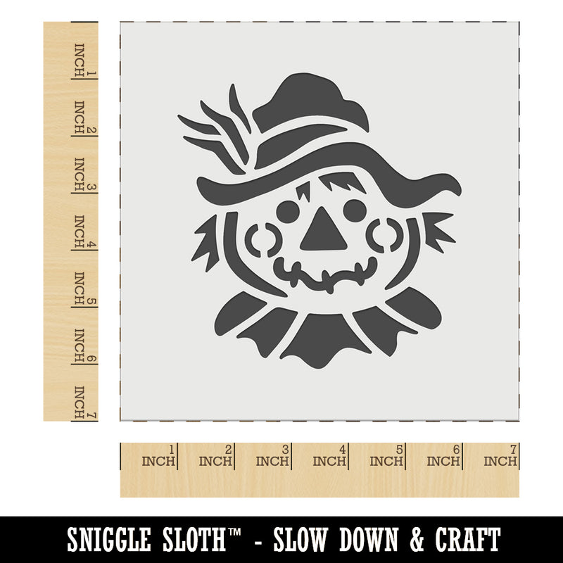 Scarecrow Head Fall Autumn Wall Cookie DIY Craft Reusable Stencil