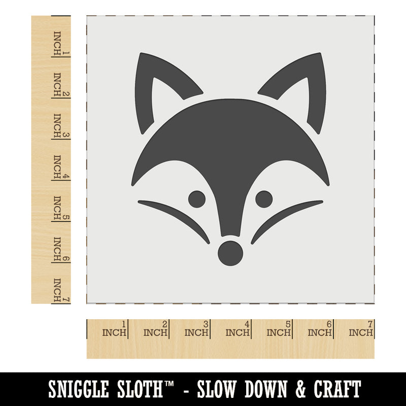 Sweet Fox Head Face Wall Cookie DIY Craft Reusable Stencil