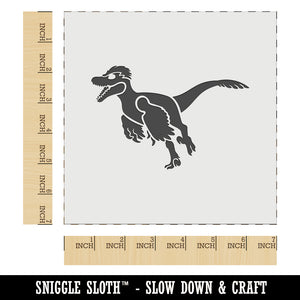 Velociraptor Dinosaur Running Wall Cookie DIY Craft Reusable Stencil
