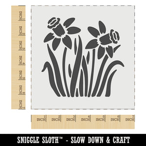 Daffodil Flowers Wall Cookie DIY Craft Reusable Stencil